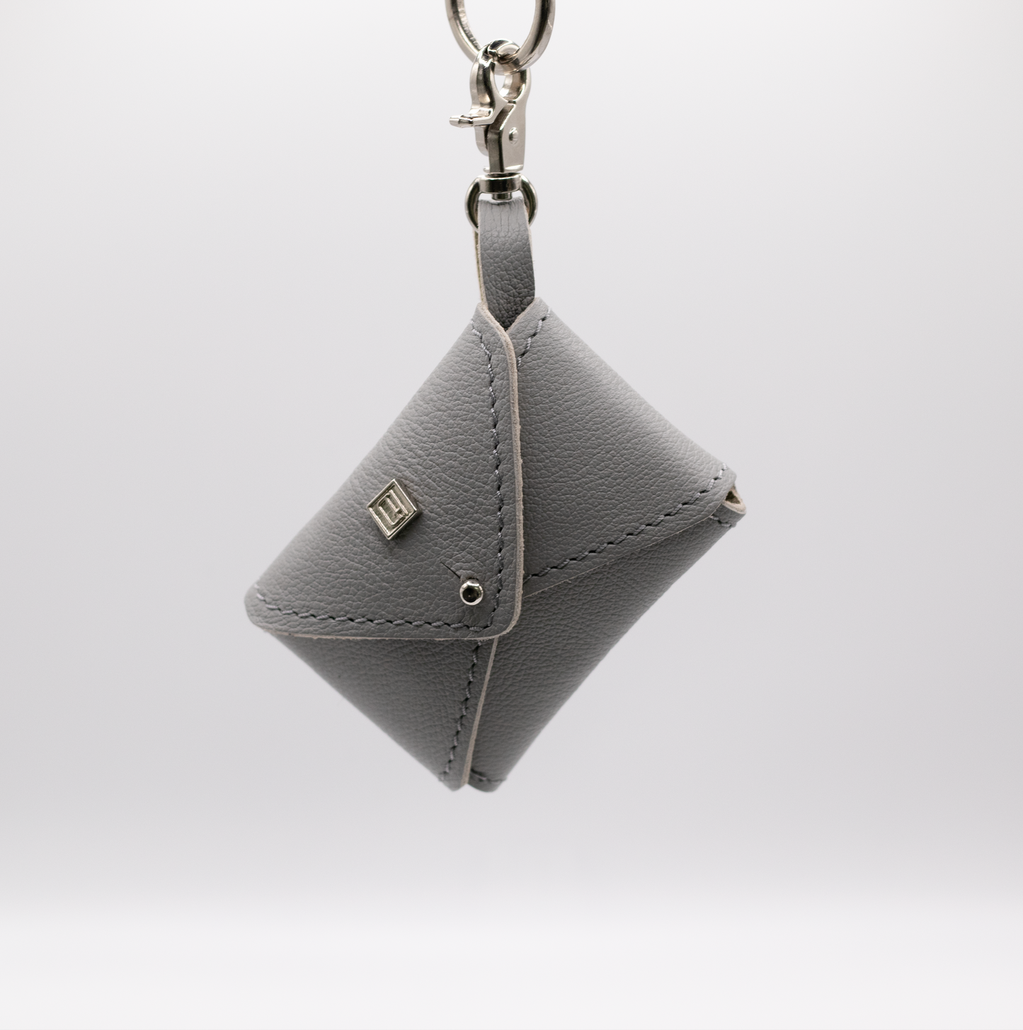 D&H PooSh - Soft Leather Poo Bag Dispenser Grey