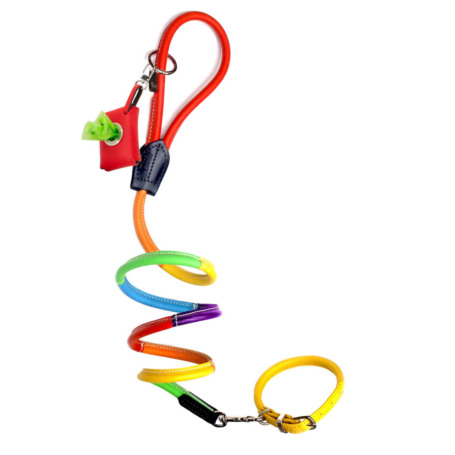 D&H PRIDE BUNDLE for Small Dogs. Lead, Collar and Matching PooSh
