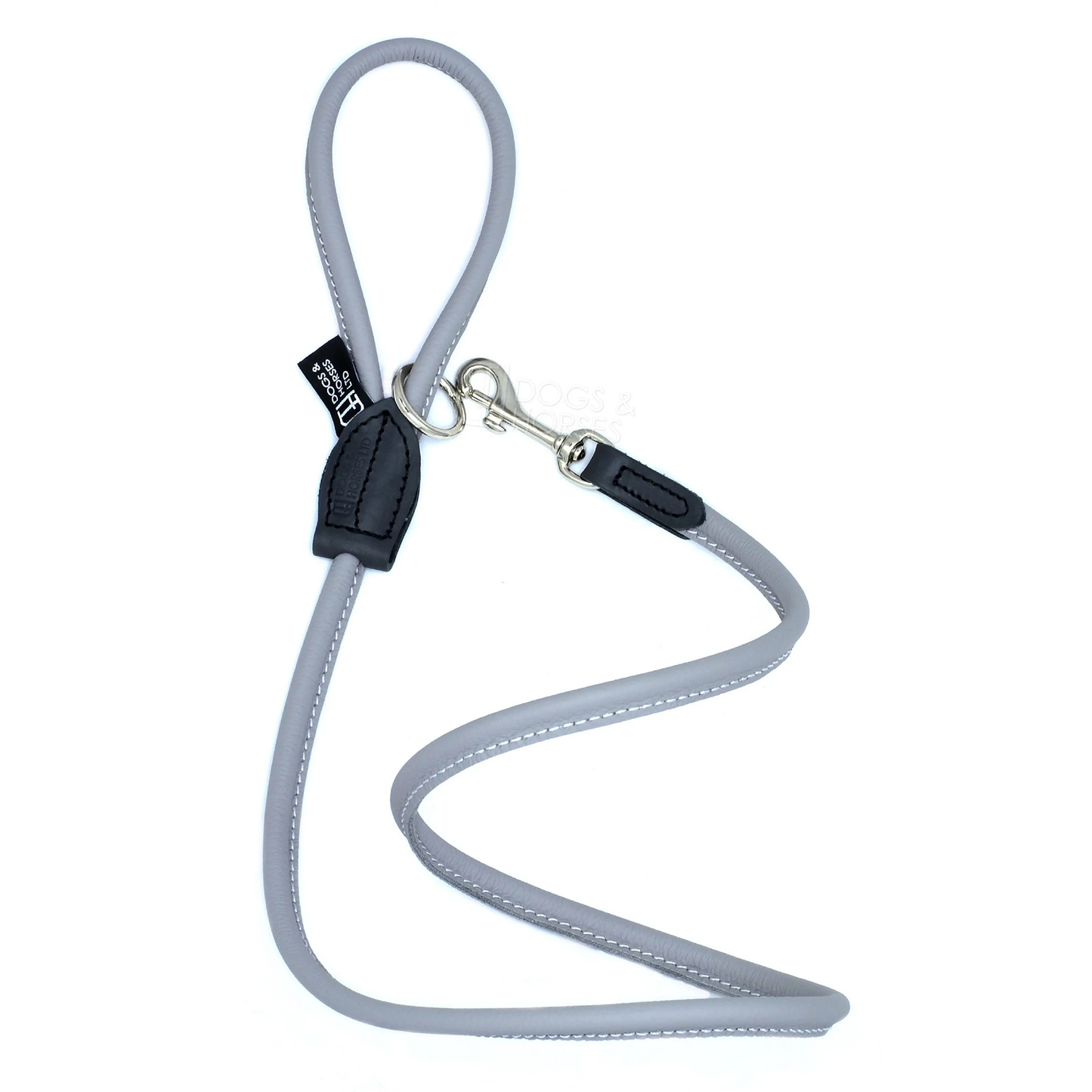 Rolled Soft Leather Lead Grey