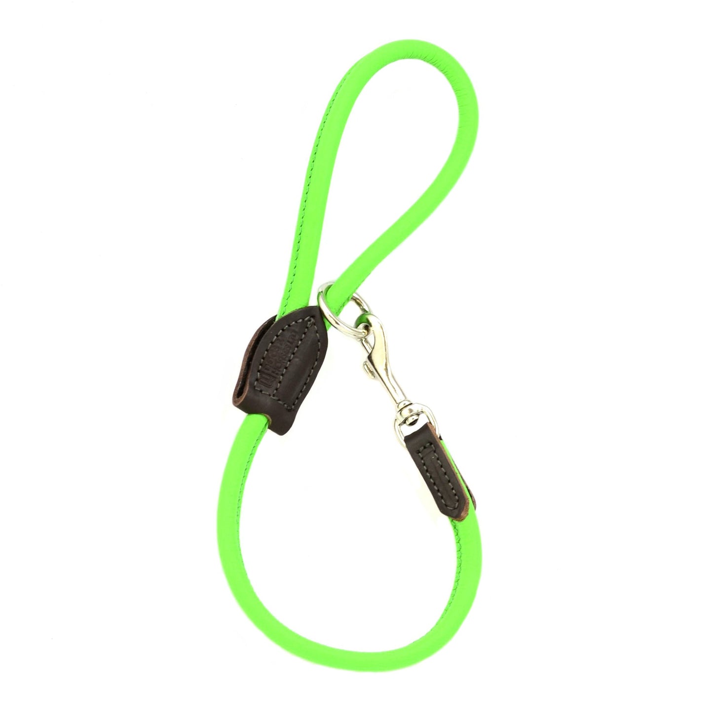 Short Rolled Leather Lead