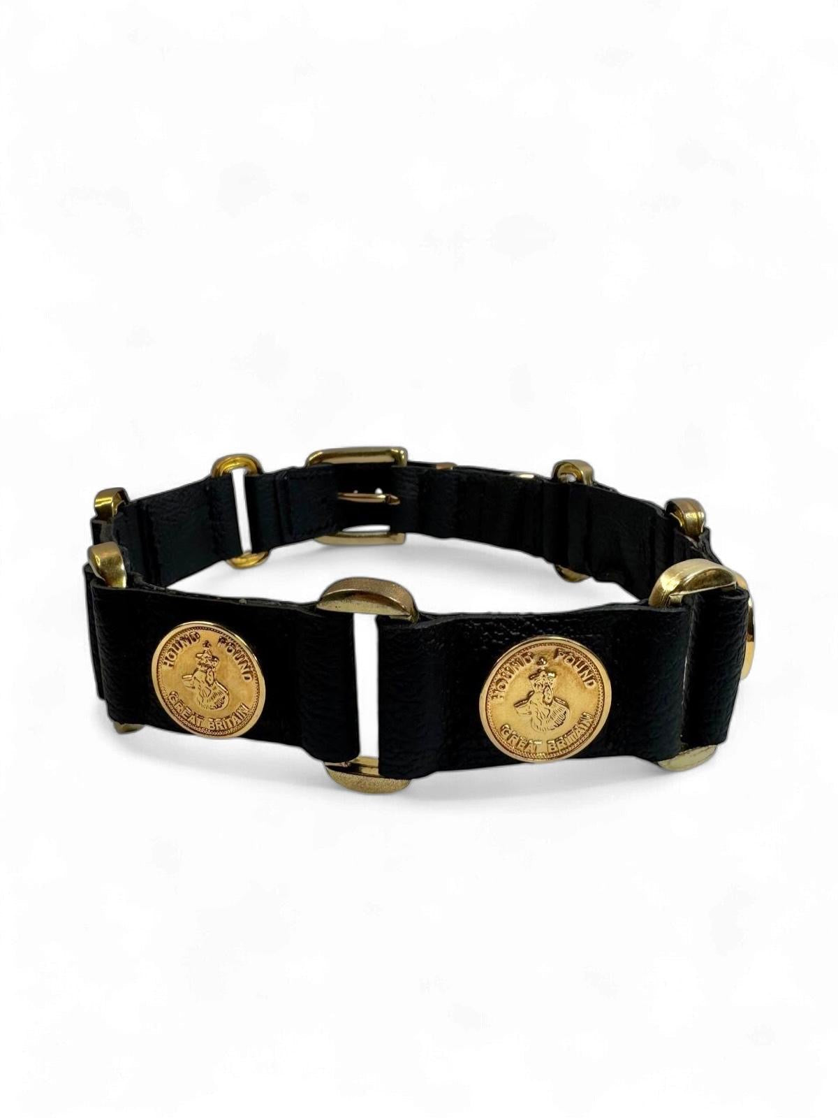 D&H Hound Pound Leather Link Collar