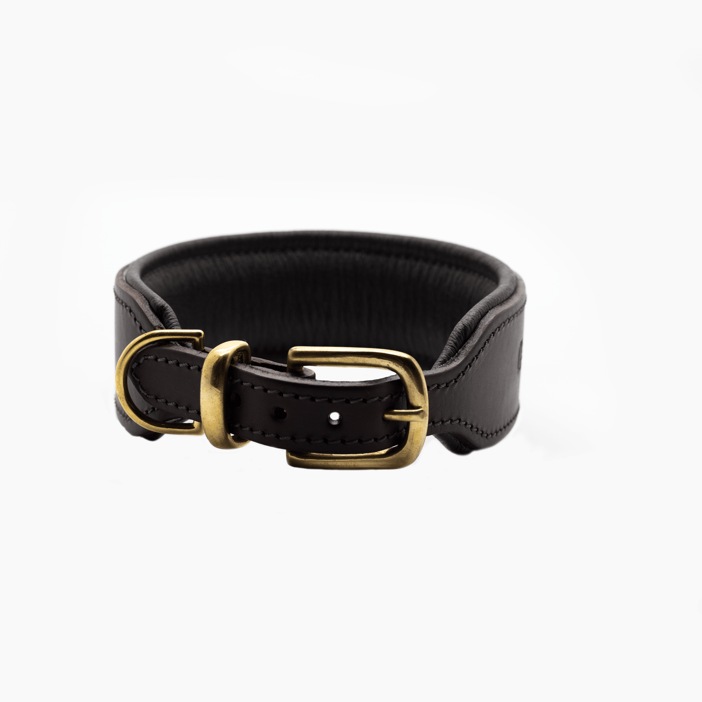 D&H Big Dog Padded leather dog Collar