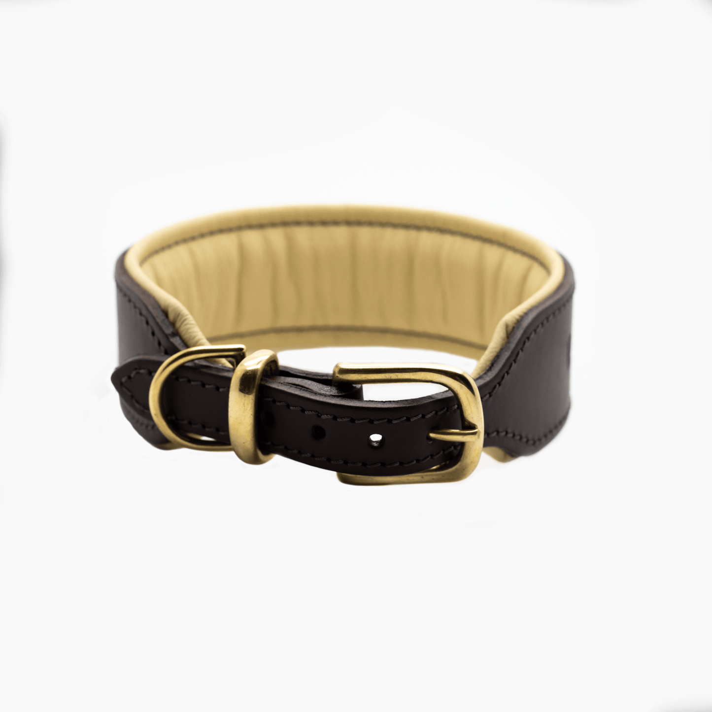 D&H Big Dog Padded leather dog Collar