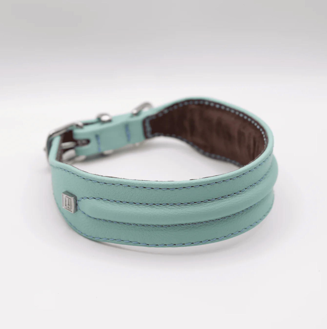 handmade soft leather dog collar