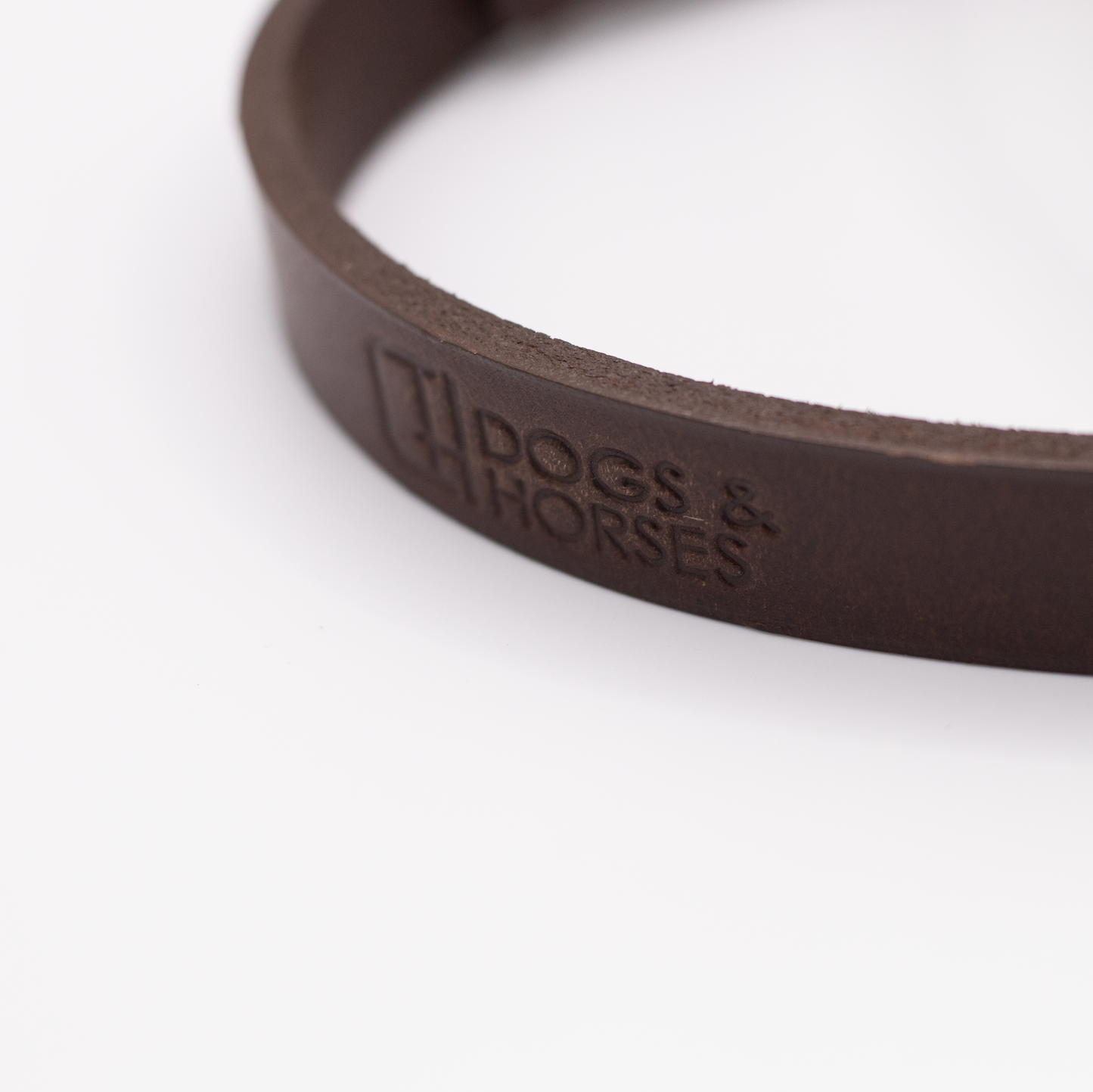 Padded Leather Dog Lead Brown and Purple