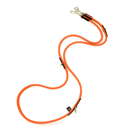 D&H Rolled Soft Leather Adjustable Long Lead