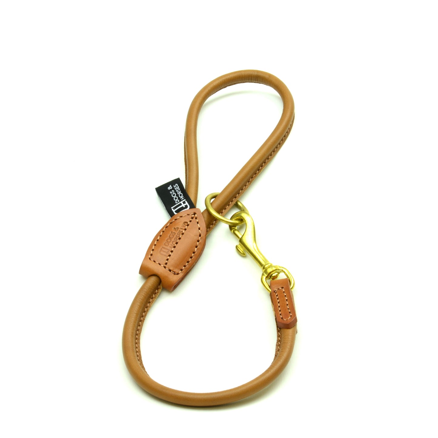 Short Rolled Leather Lead