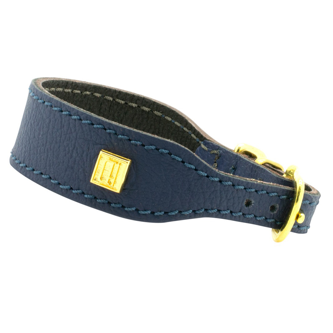 Flat and Wider Soft Leather Dog Collar